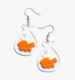Summer Goldfish earrings/Ear Clip