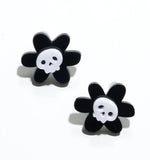 Halloween Skull Flower Earrings/Ear Clip