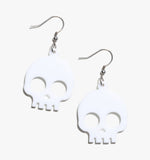 Halloween White Skeleton Earrings/Ear Clip