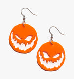 Halloween Wicked Pumpkin Earrings/Ear Clip
