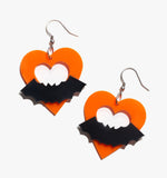 Halloween Heart Earrings/Ear Clip