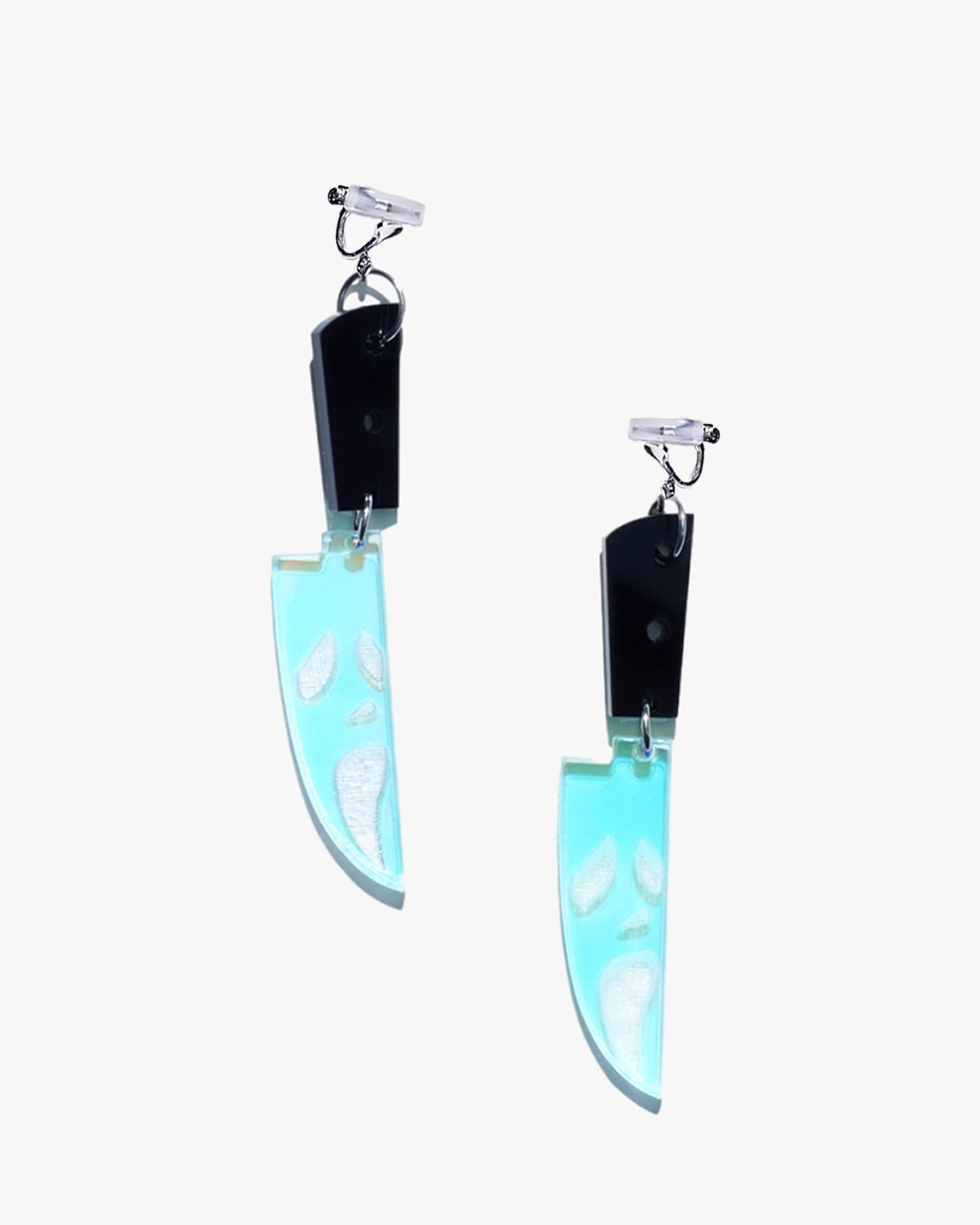 Halloween Grimace Knife Earrings/Ear Clip