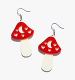 Mushroom Earrings/Ear Clip