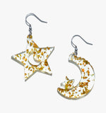 Shiny Star & Moon Earrings/Ear Clip