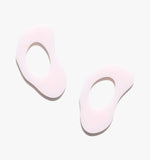 Pink Hoop Earrings/Ear Clip