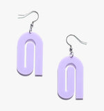Purple Paperclip Earrings/Ear Clip