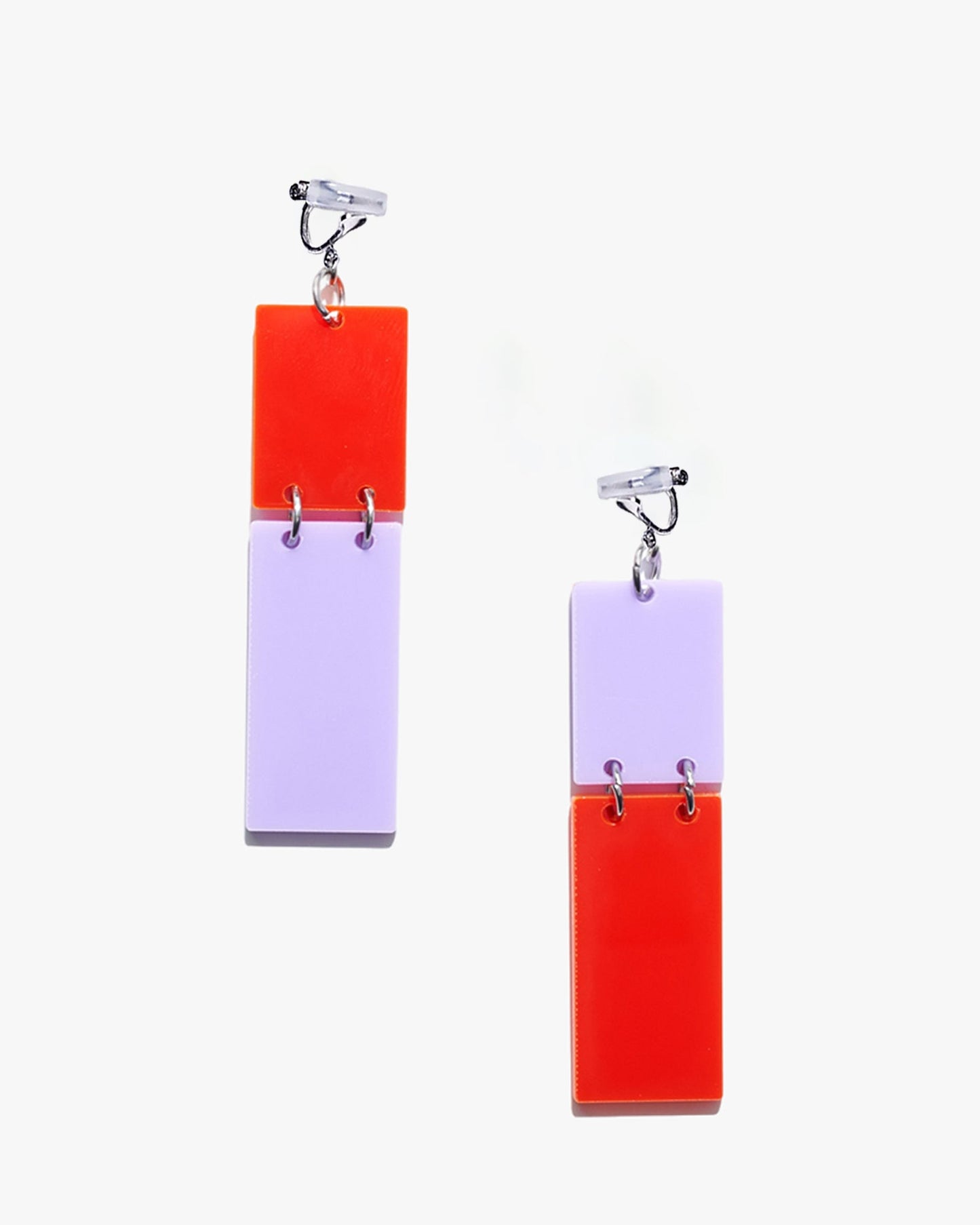 Rectangular Minimalist Earrings/Ear Clip