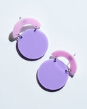 Simple Purple Earrings/Ear Clip