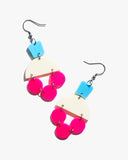 Colorful Geometric Earrings/Ear Clip