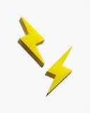 Yellow Lightning Earrings/Ear Clip