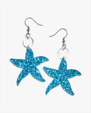 Glitter Starfish Earrings/Ear Clip