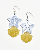 Starfish & Shell Earrings/Ear Clip