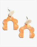 Orange Arch Earrings/Ear Clip