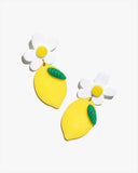 Flower & Lemon Earrings/Ear Clip