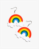 Rainbow Cloud Earrings/Ear Clip
