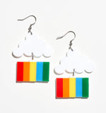 Cloud Rainbow Earrings/Ear Clip