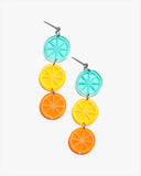 Colorful Lemon Earrings/Ear Clip
