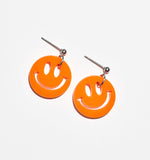 Orange Smiley Emoji Earrings/Ear Clip