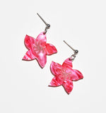 Vibrant Hibiscus Earrings/Ear Clip