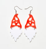 Christmas Santa Earrings/Ear Clip