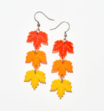 Colorful Maple Leaf Earrings/Ear Clip