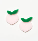 Cute Peach Earrings/Ear Clip